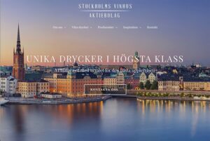 Stockholms Vinhus - Webbdesign av Wanngaard Ways